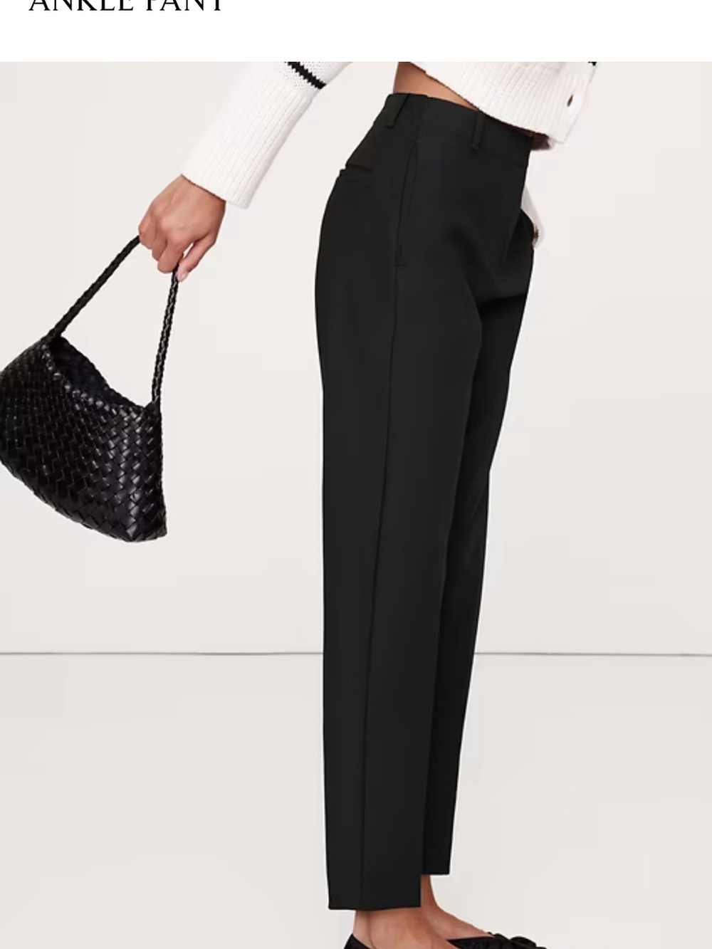 Classic Navy Slim Ankle Pants